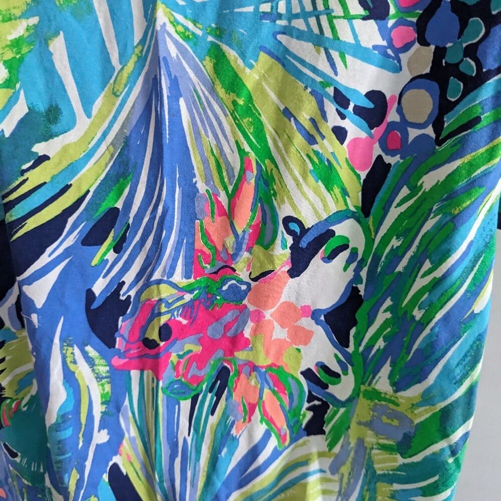 Women's Lilly Pulitzer Ophelia Dress XS 3/4 Sleeve Bright Comfy Beach Cruies - Picture 6 of 9